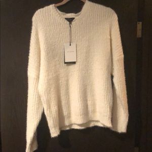 Fluffy White Sweater BRAND NEW W TAGS